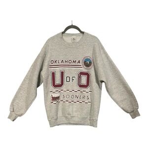 Vintage Oklahoma Sooners Sweatshirt Size Large Made in USA